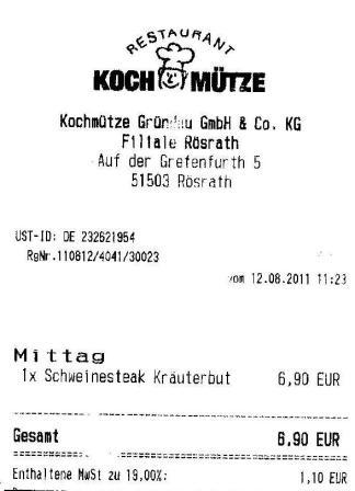 skbf H�ffner Kochm�tze Restaurant